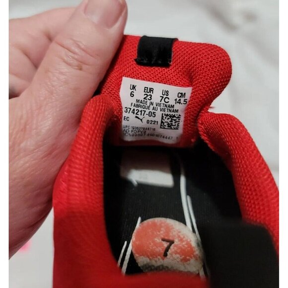 Puma Wired Run High Risk Red Sneakers Toddler US Size 7C KinderFit #374217-05 - Picture 11 of 13